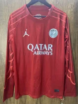 24-25 PSG Red Goalkeeper Long Sleeve Soccer Jersey (长袖)