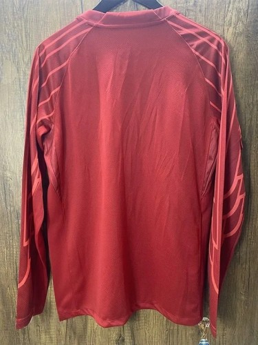 24-25 PSG Red Goalkeeper Long Sleeve Soccer Jersey (长袖)