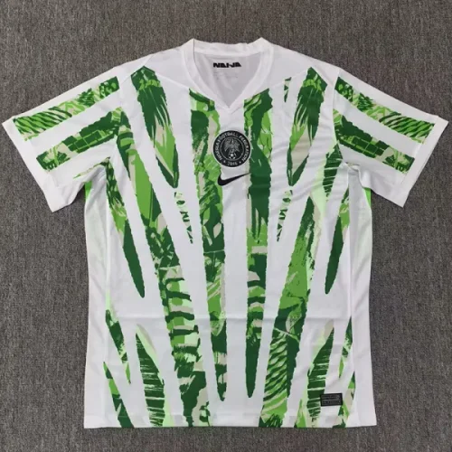25-26 Nigeria Green White Fans Soccer Jersey