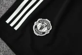 25-26 Man Utd Black red Tank top and shorts suit