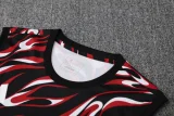 25-26 Man Utd Black red Tank top and shorts suit