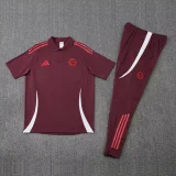 25-26 Bayern Brown Red Polo Tracksuit
