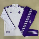 25-26 RMA White Half Pull Tracksuit #B2513(半拉链)