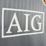 2007-2008 Man Utd Grey Goalkeeper Retro Soccer Jersey
