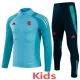 25-26 Flamengo Blue Kids Half Pull Tracksuit (重装)(半拉链)