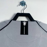 2007-2008 Man Utd Grey Goalkeeper Retro Soccer Jersey
