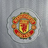 2007-2008 Man Utd Grey Goalkeeper Retro Soccer Jersey