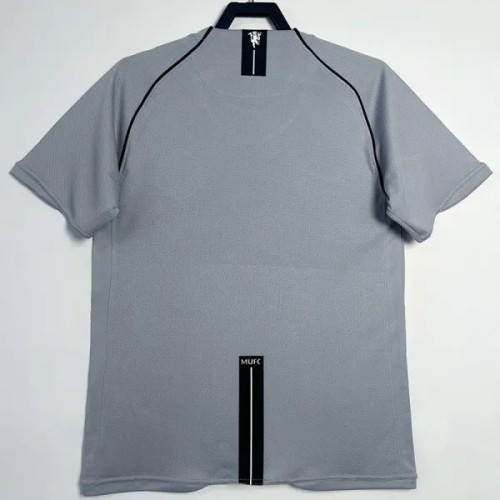 2007-2008 Man Utd Grey Goalkeeper Retro Soccer Jersey