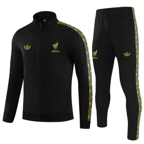 25-26 Mexico Black Jacket Tracksuit