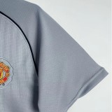 2007-2008 Man Utd Grey Goalkeeper Retro Soccer Jersey