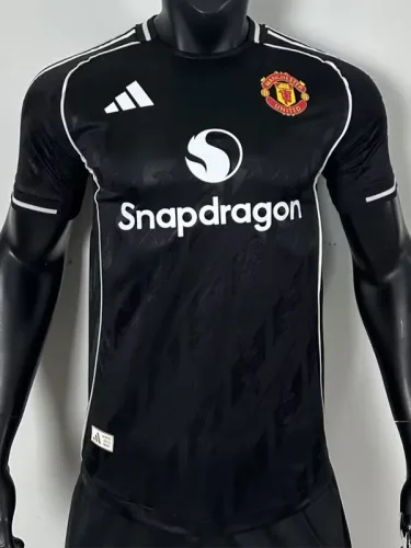 25-26 Man Utd Black Special Edition Player Version Training shirts *ad圆领