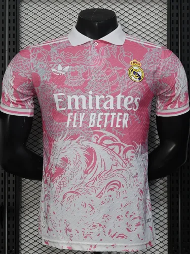 25-26 RMA Pink White Special Edition Player Version Training Shirts *白领