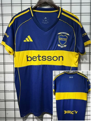 25-26 Boca Juniors Home 120th Anniversary Fans Soccer Jersey