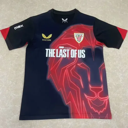 25-26 Bilbao Black Red Training shirts