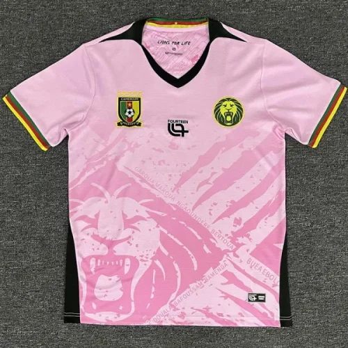 25-26 Cameroon Pink Fans Soccer Jersey