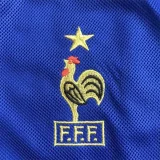 2002 France Home Retro Soccer Jersey