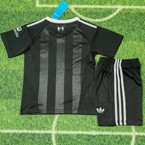 25-26 LIV Black GoalKeeper Kids Soccer Jersey