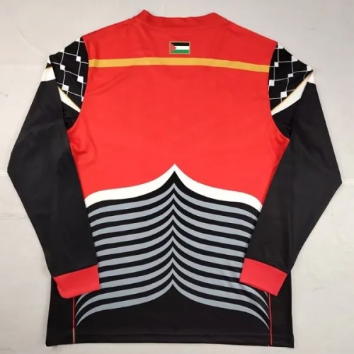 2016-2017 Palestina FC Black Long Sleeve Retro Soccer Jersey (长袖)