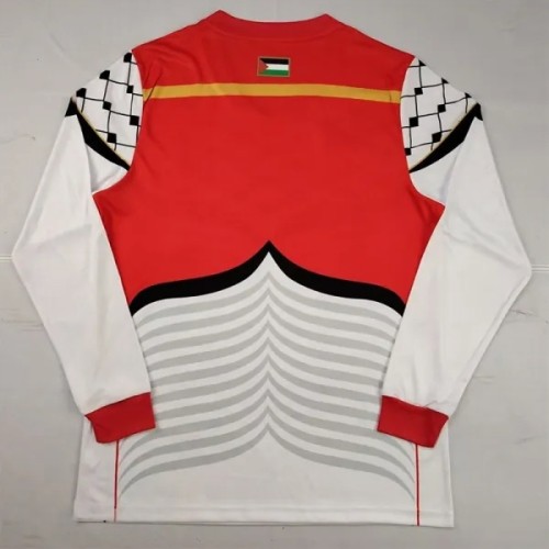 2016-2017 Palestina FC White Long Sleeve Retro Soccer Jersey (长袖)