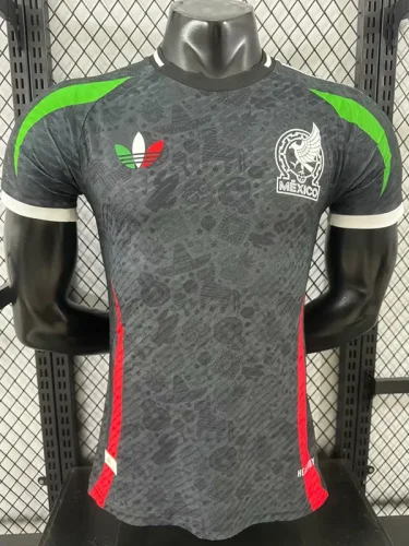 25-26 Mexico Black Special Edition Player Version Soccer Jersey (三色叶)