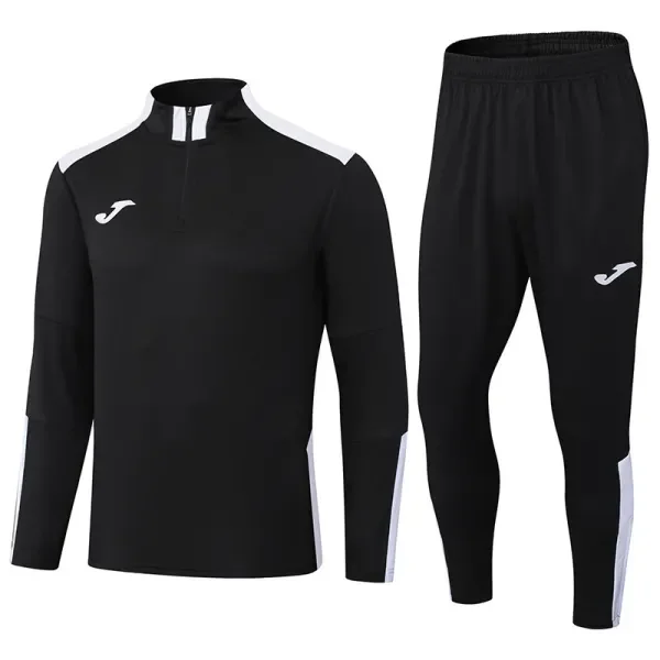 2025 J0M Black Half Pull Tracksuit (半拉链)