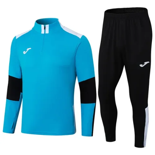 2025 JO Fancy blue Half Pull Tracksuit (半拉链)