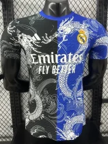 25-26 RMA Black Blue Special Edition Player Version Training Shirts (龙纹)