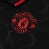 25-26 Man Utd Black Polo Short sleeve