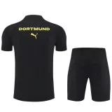 25-26 Dortmund Black Training Short Suit