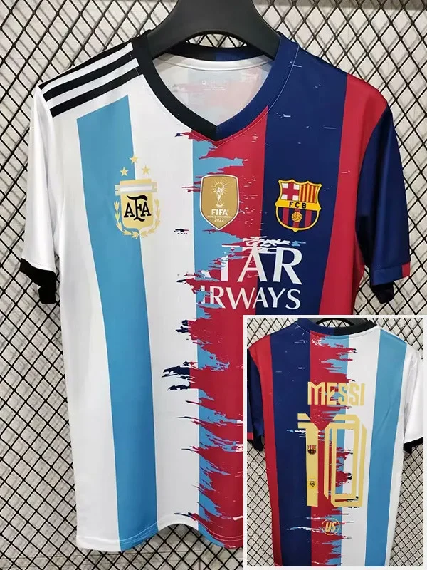 25-26 MESSI #10 Special Edition Fans Soccer Jersey *右蓝白
