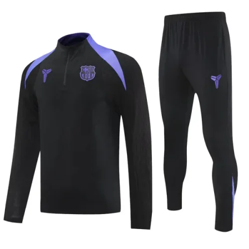 25-26 BAR Black Half Pull Tracksuit (半拉链)