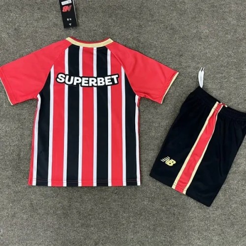 25-26 Sao Paulo Away Kids Soccer Jersey