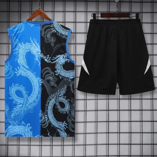 25-26 RMA Black blue Tank top and shorts suit