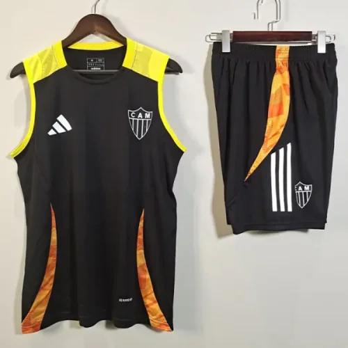 25-26 Atletico Mineiro Black Tank top and shorts suit