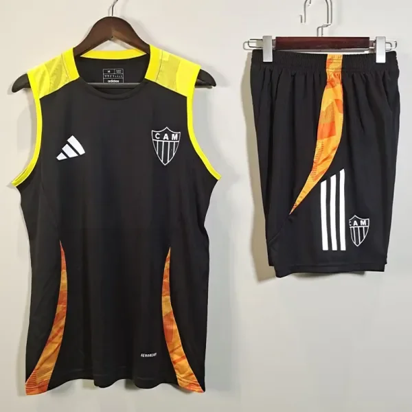 25-26 Atletico Mineiro Black Tank top and shorts suit