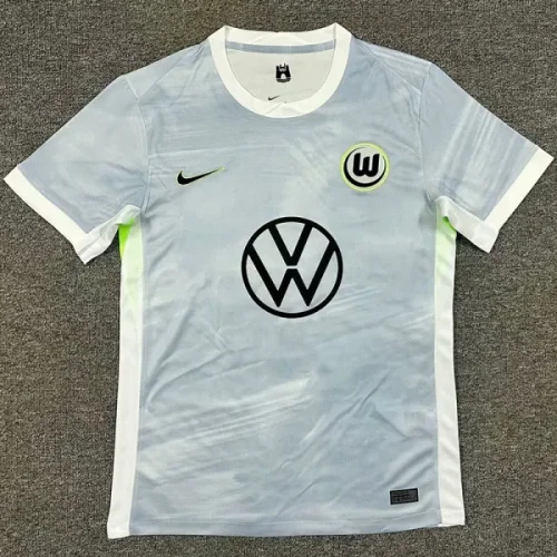 25-26 Wolfsburg Away Fans Soccer Jersey