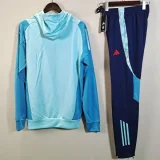 25-26 Flamengo Light blue Hoodie Tracksuit (卫衣套装)