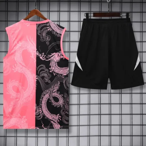 25-26 RMA Black pink Tank top and shorts suit