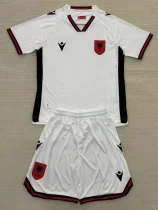 25-26 Albania Away Kids Soccer Jersey
