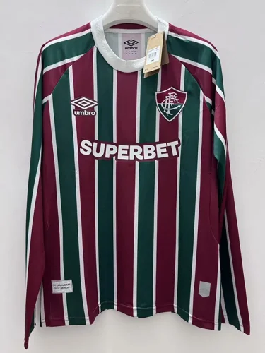 25-26 Fluminense Home Long Sleeve Soccer Jersey(长袖)