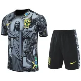 25-26 Brazil Grey Training Short Suit