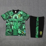 25-26 Brazil Green Training Short Suit