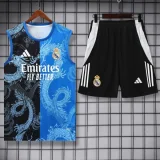 25-26 RMA Black blue Tank top and shorts suit