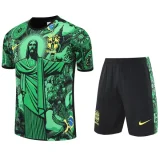 25-26 Brazil Green Training Short Suit