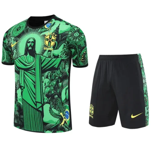 25-26 Brazil Green Training Short Suit
