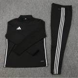 2025 AD Black Half Pull Tracksuit #07(半拉链)