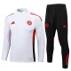 25-26 Bayern White Half Pull Tracksuit #B2530(半拉链)