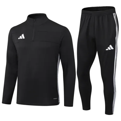 2025 AD Black Half Pull Tracksuit #07(半拉链)