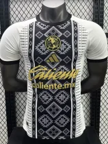 25-26 Club America White Black Player Version Soccer Jersey