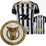 25-26 Santos FC Away Print Sponsor Fans Soccer Jersey